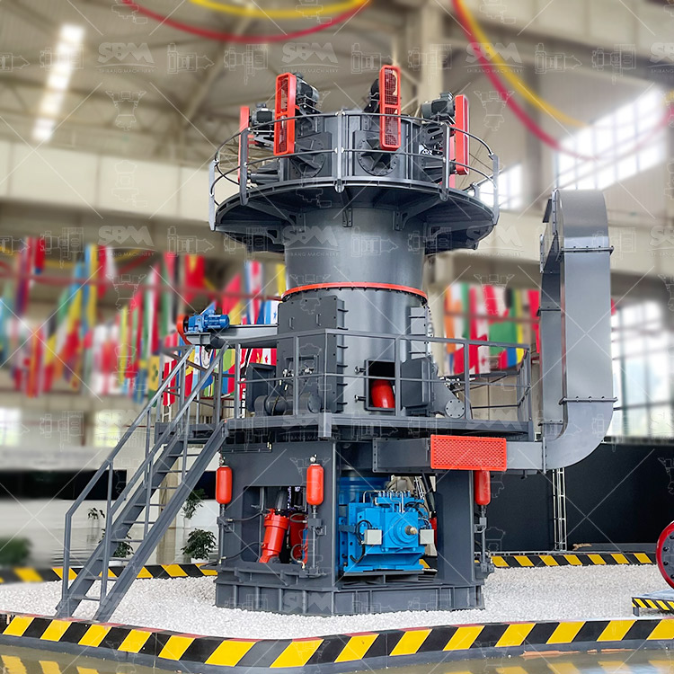 High-efficiency dynamic classifier separating fine limestone powder from coarse particles