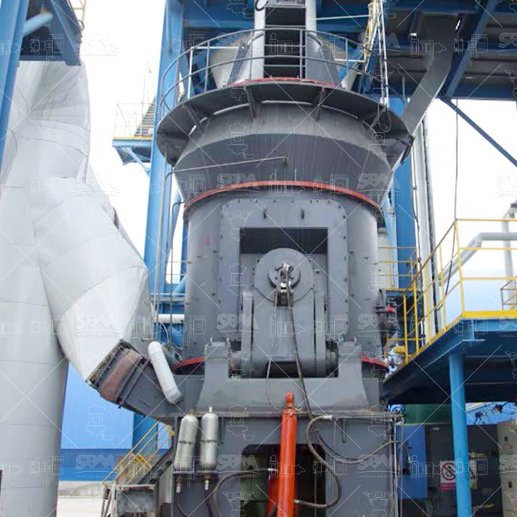 Industrial grinding plant for lithium slag processing