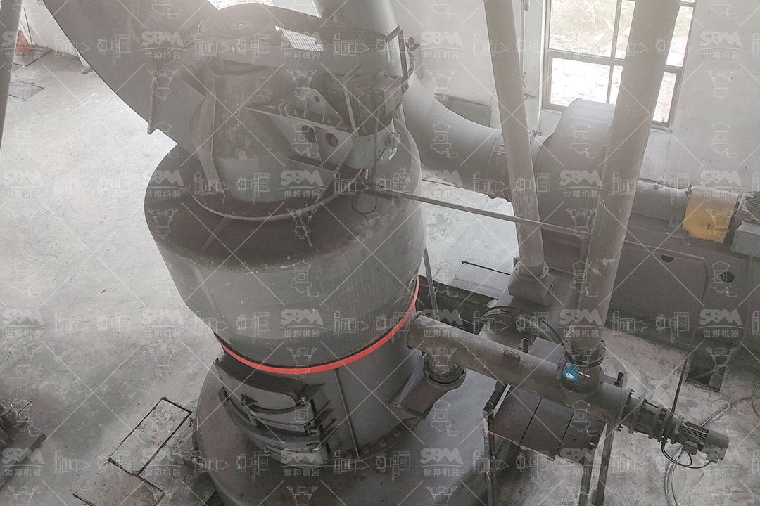 Industrial grinding plant with piping and dust collection system