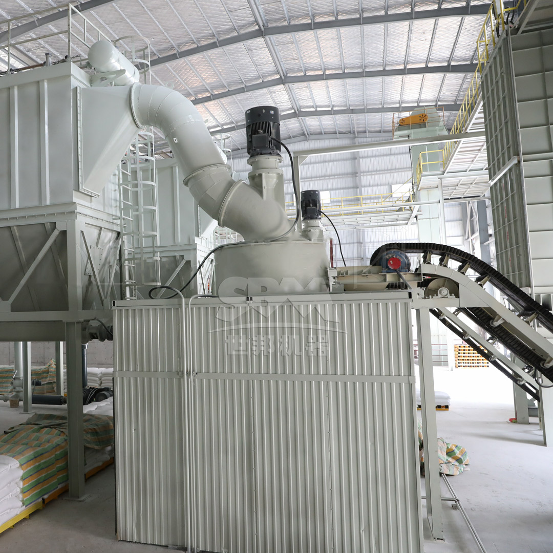 SCM Series Ultrafine Mill in operation processing petroleum coke