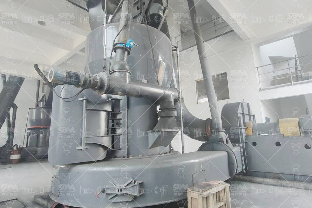 Complete CPC grinding plant layout with material flow diagram